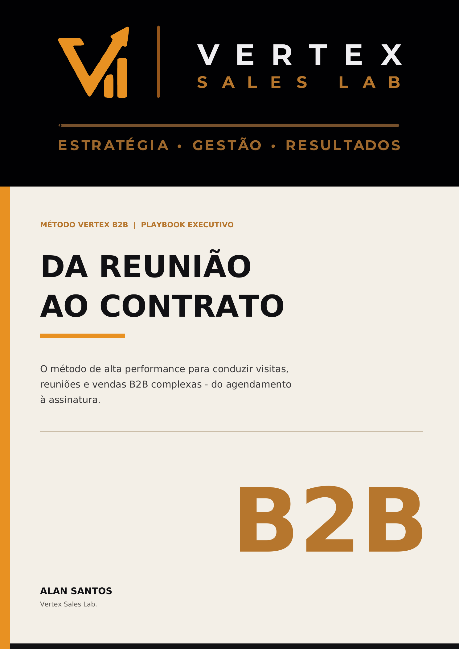 Capa oficial do e-book Da Reunião ao Contrato, de Alan Santos